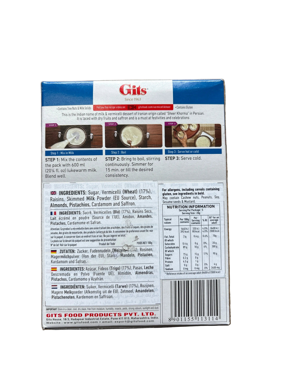 Gits Vermicelli Kheer 100g