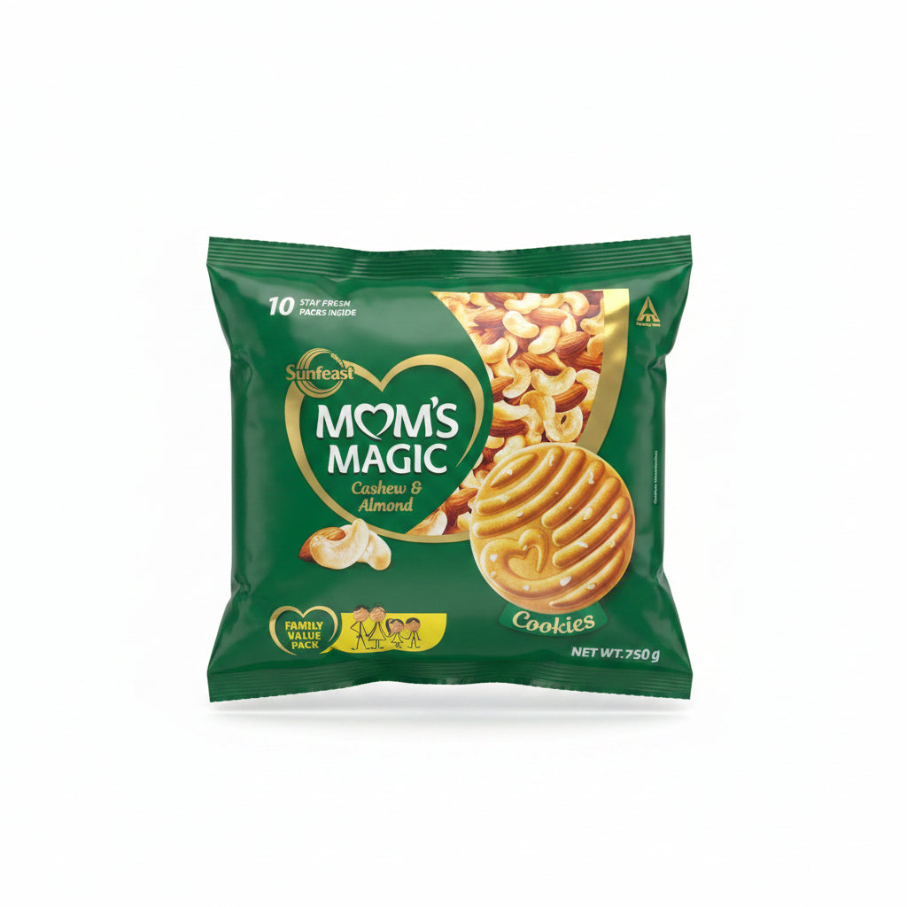 Moms Magic Cashew & Almond Cookies Family Pack 750g 10pk