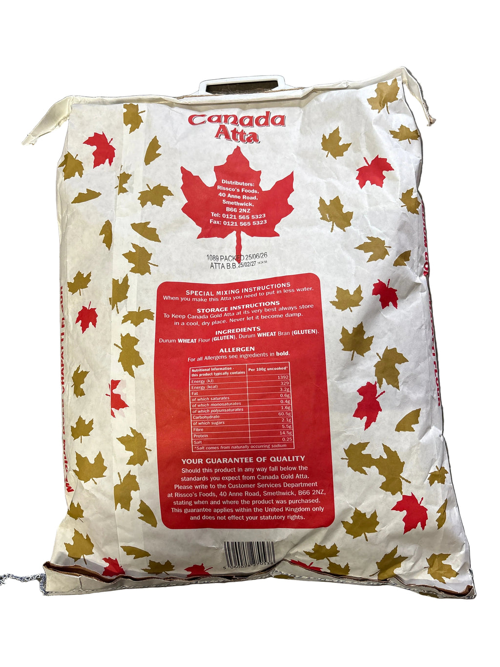 Canada Gold Whole Wheat Flour 8kg