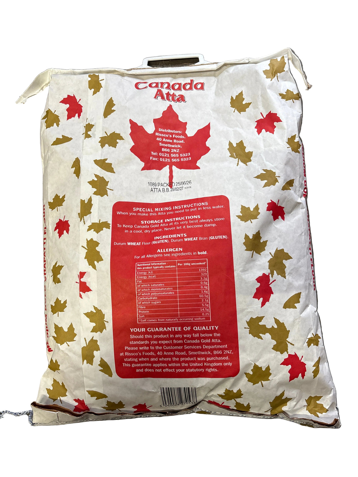 Canada Gold Whole Wheat Flour 8kg