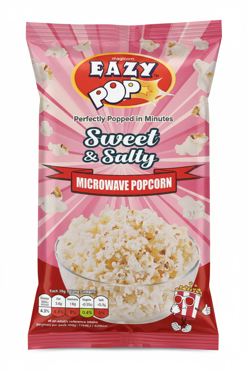 Eazy Pop Microwave Popcorn Sweet & Salty 85g