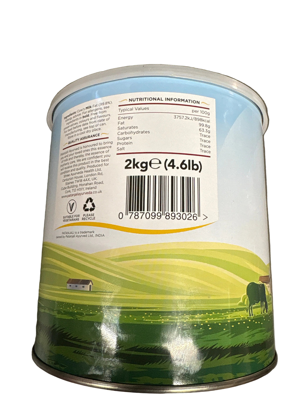 Patanjali Cow Ghee Clarified Butter 2kg