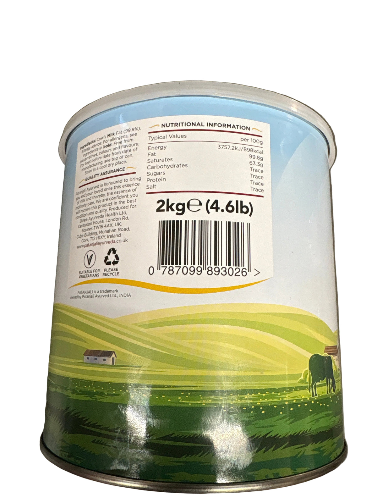 Patanjali Cow Ghee Clarified Butter 2kg