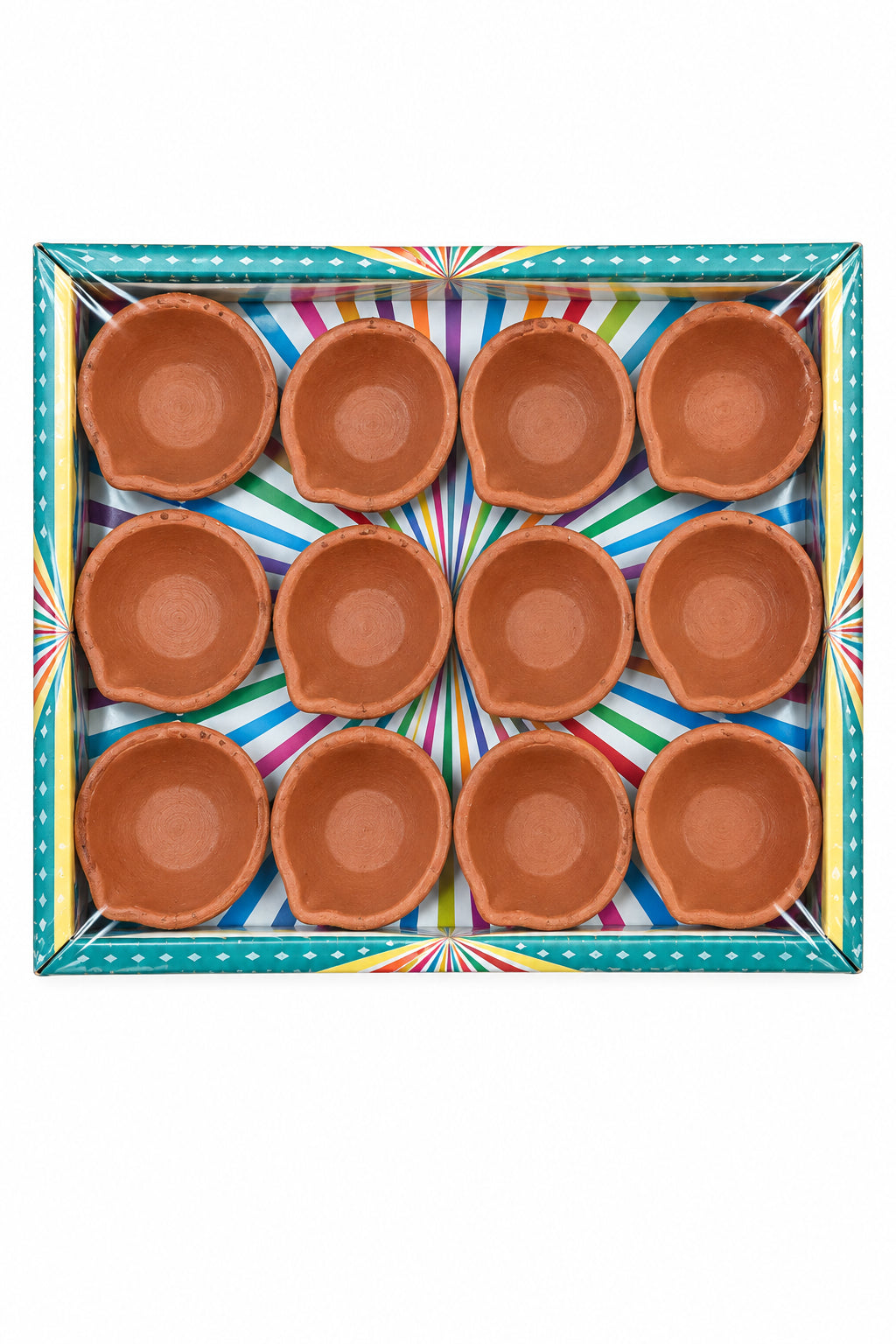 Diwali Diya Clay Traditional 12pc A123
