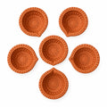 Diwali Diya Clay Traditional Mini 6pc A63