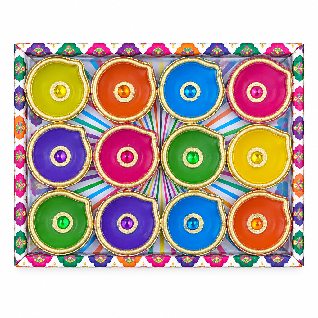 Diwali Diya Decorative 12pc A124