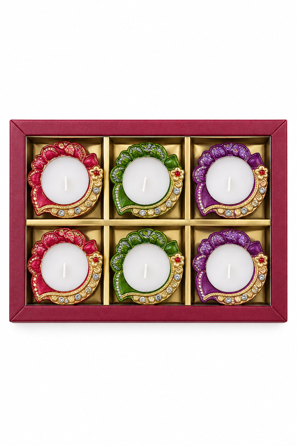 Diwali Diya With Wax 6pc A62