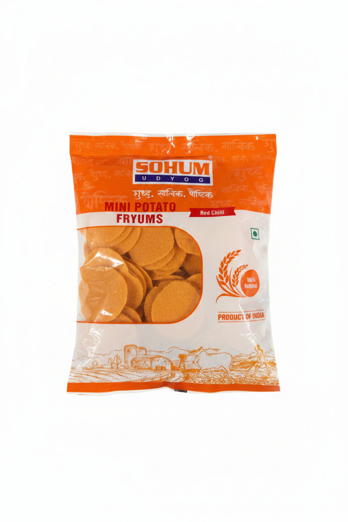 Sohum Udyog Potato Fryums Red Chilli 100g