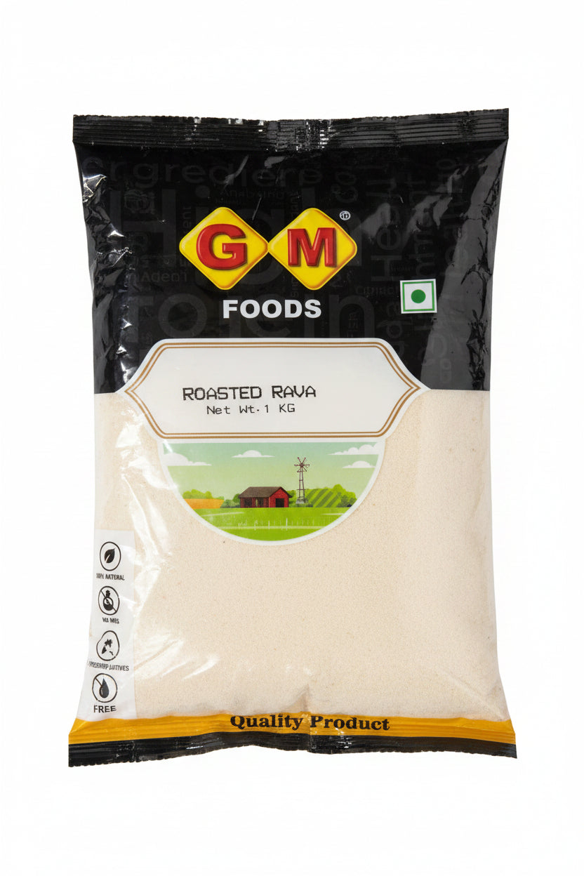 GM Foods Roasted Rava 1kg