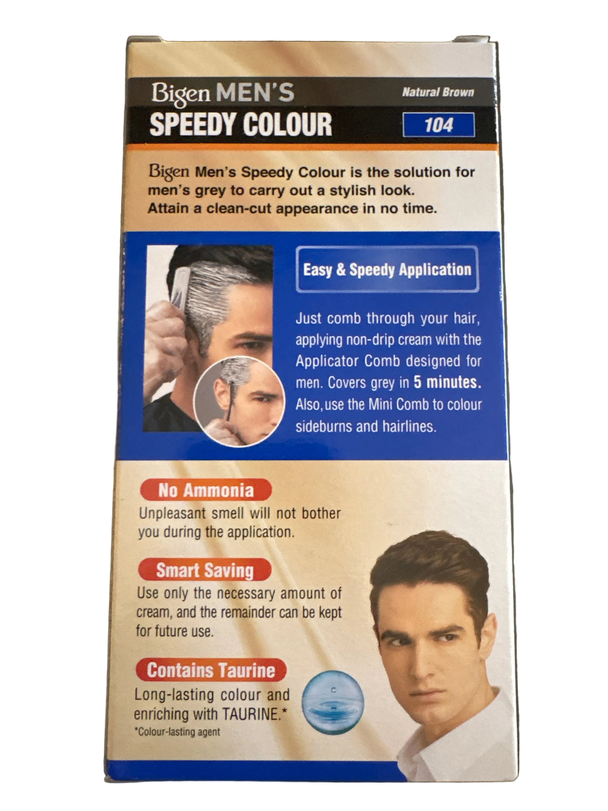 Bigen Mens Hair Colour Natural Brown 104