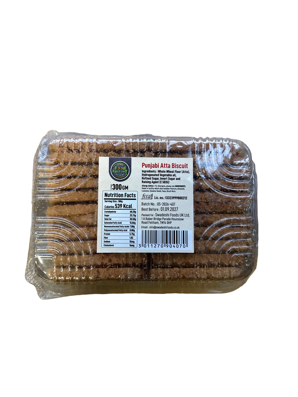 Food Factory Eggless Punjabi Atta Biscuits 300g