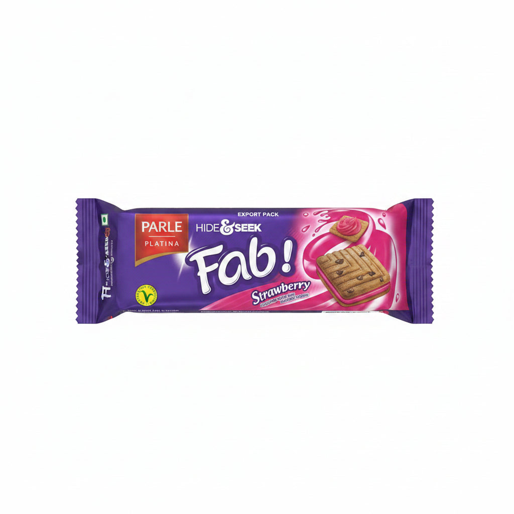 Parle Fab Strawberry Choco Chip Cookies 112g Mix & Match 2 For £2
