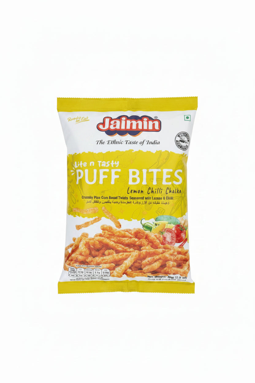 Jaimin Lemon Chilli Chatka Puff Bites 80g Mix & Match Buy 1 Get 1 Free