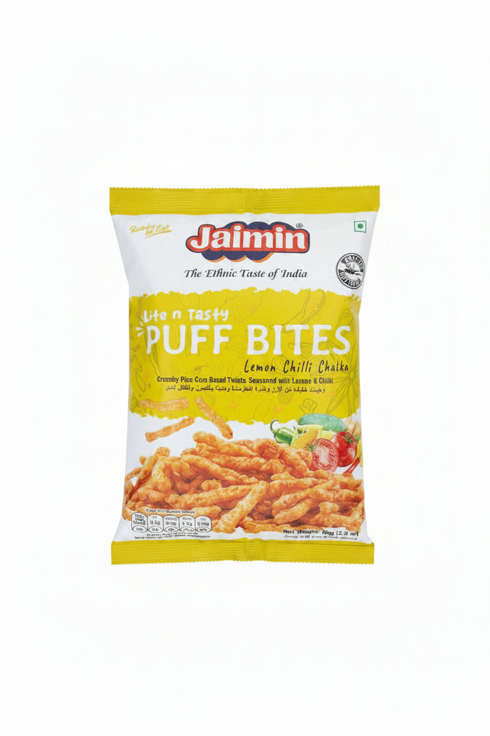 Jaimin Lemon Chilli Chatka Puff Bites 80g Mix & Match Buy 1 Get 1 Free