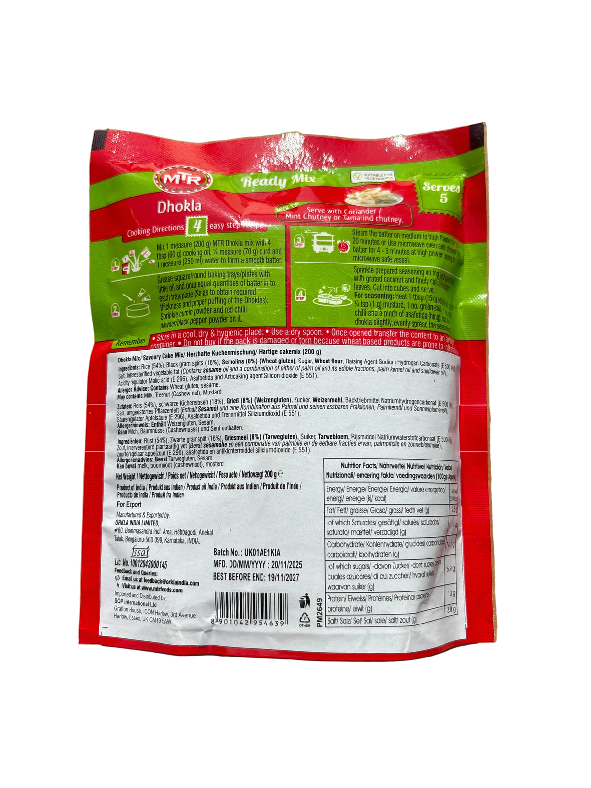 MTR Dhokla Mix 200g