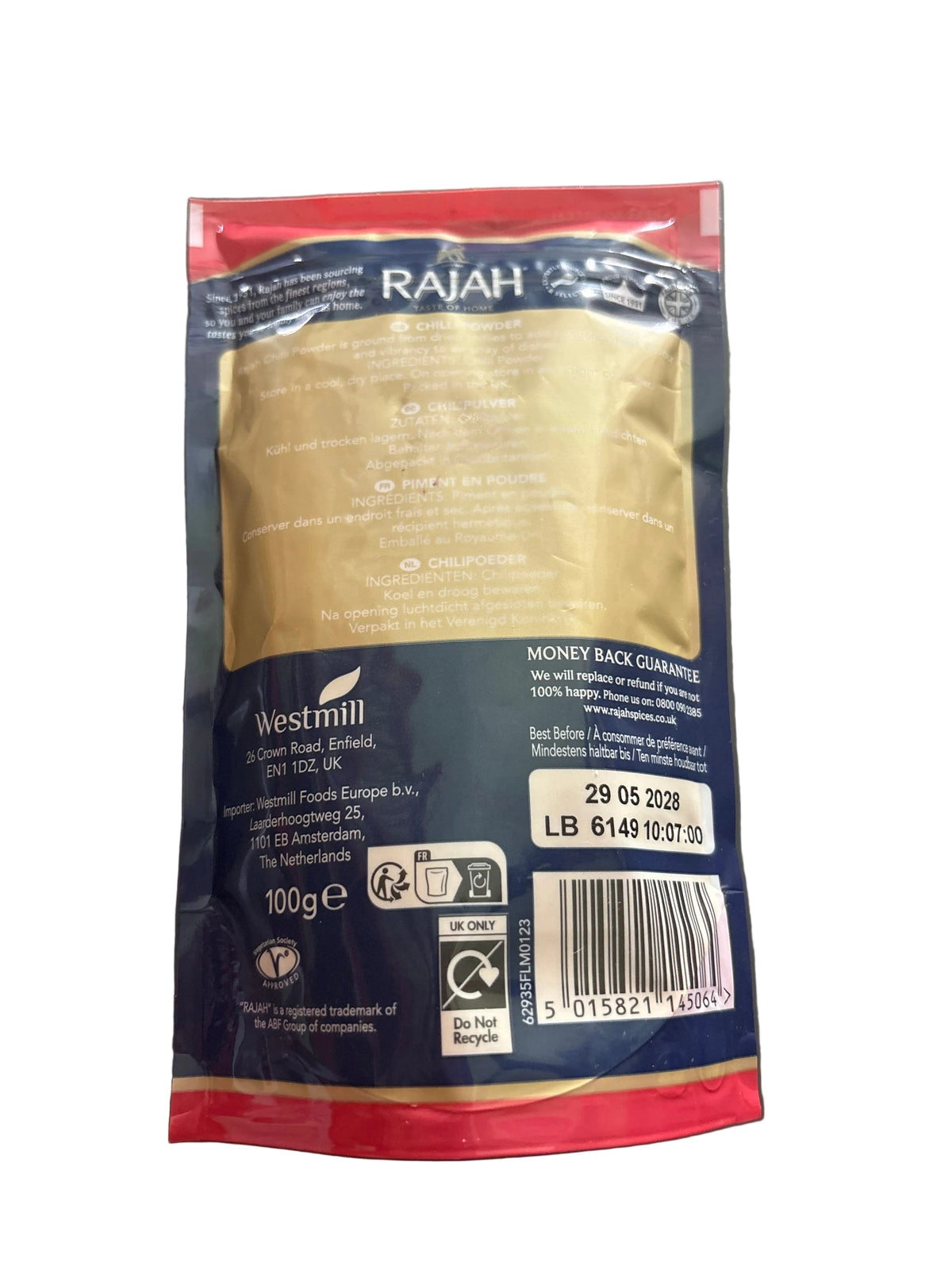 Rajah Chilli Powder 100g