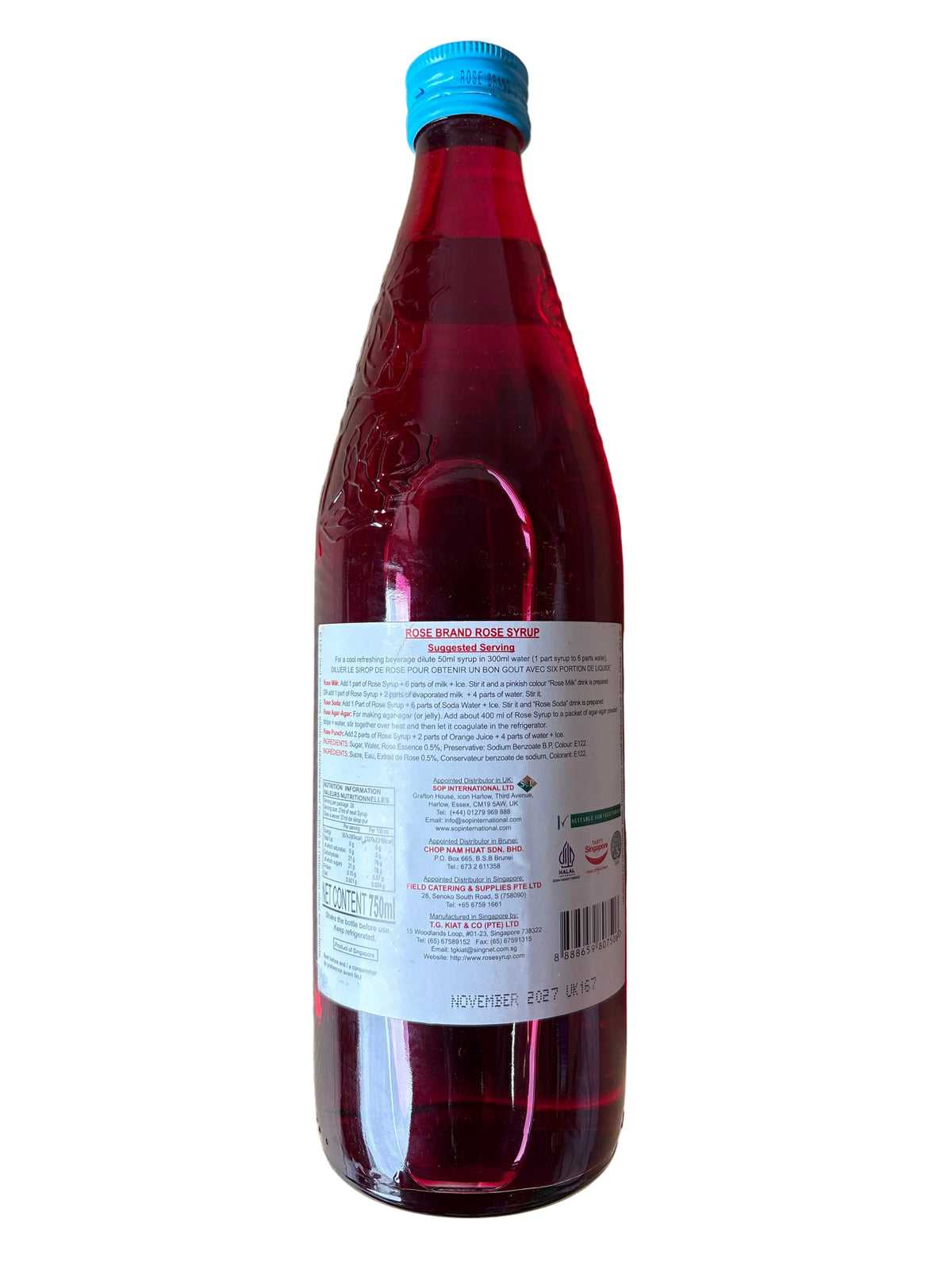 Tg Kait Rose Syrup 750ml