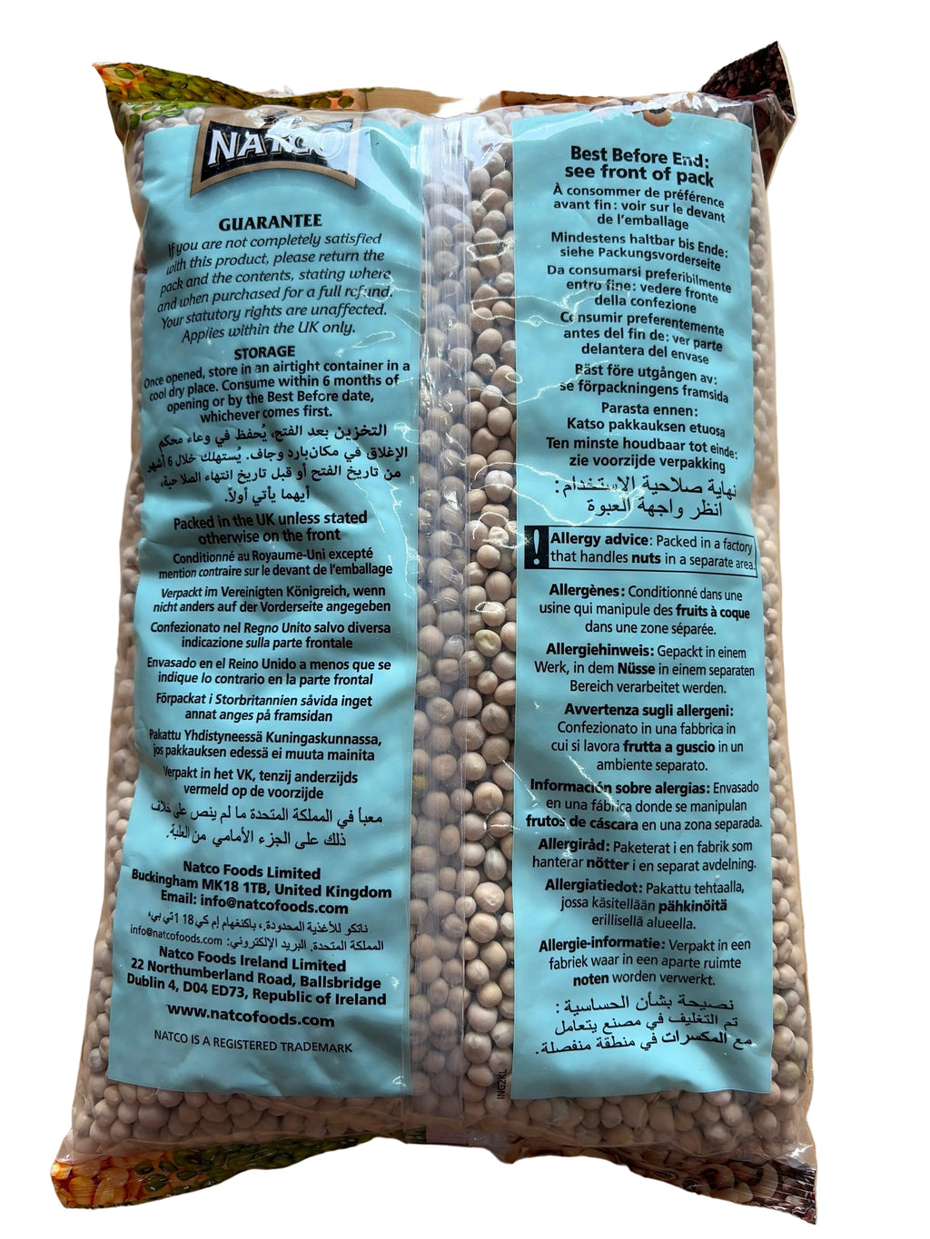 Natco Whole Yellow Peas 2kg
