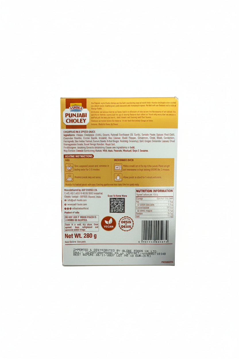 Ashoka Ready Meals Punjabi Choley 280g