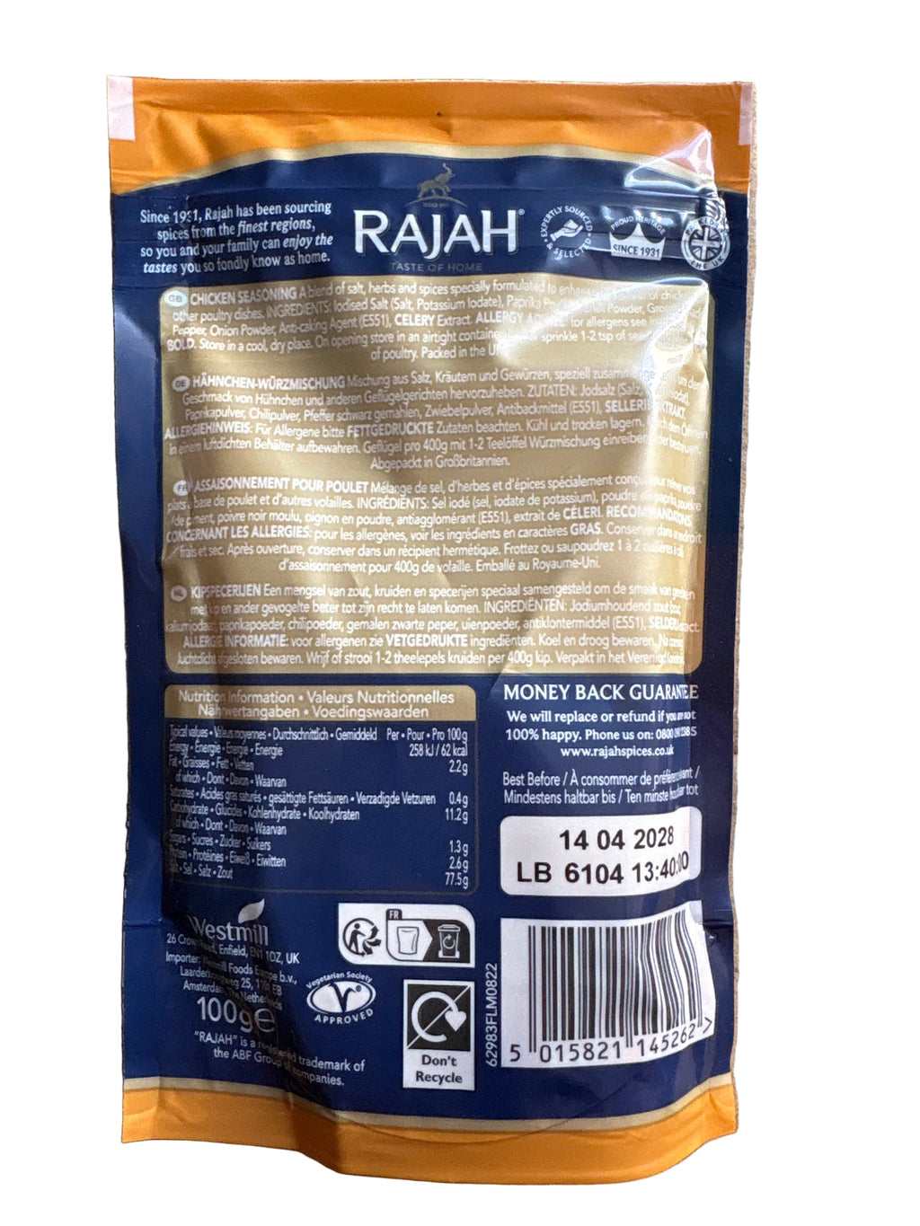 Rajah Chicken Seasoning 100g