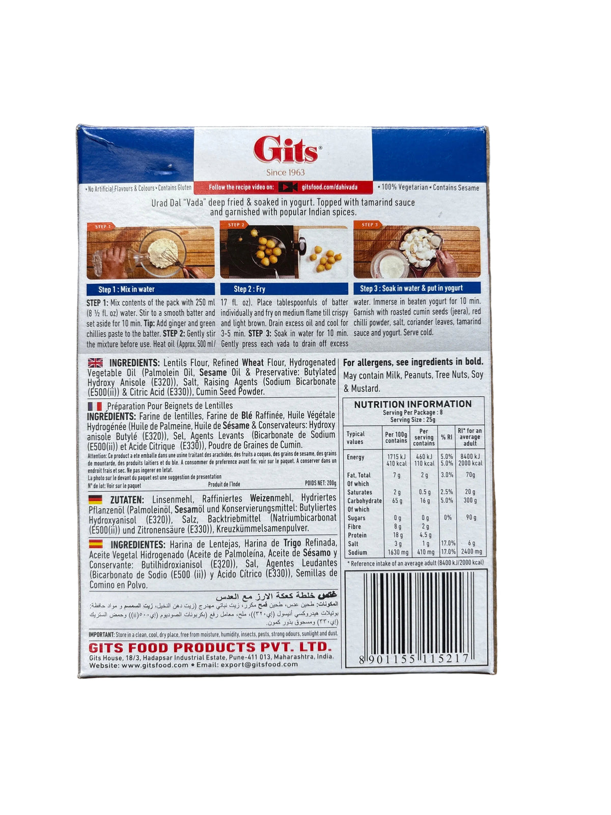 Gits Dahi Vada 200g Mix & Match 2 For £3
