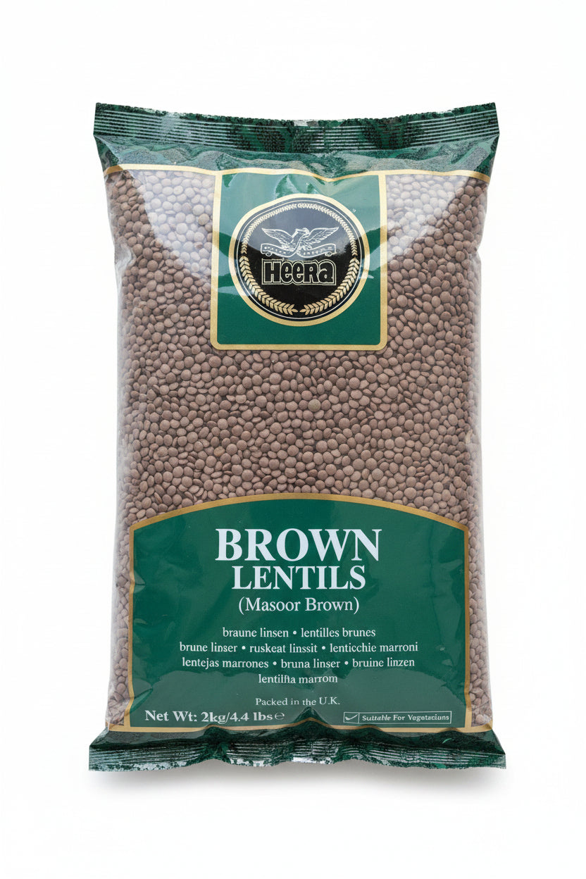Heera Brown Lentils Masoor Brown 2kg