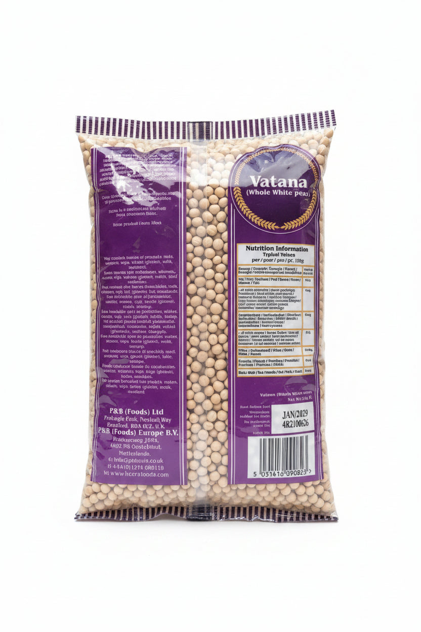 Heera Vatana Whole White Peas 2kg
