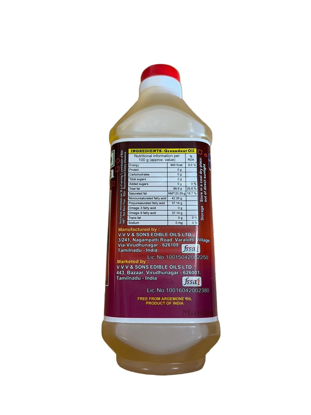 Idhayam Mantra Groundnut Oil 1L