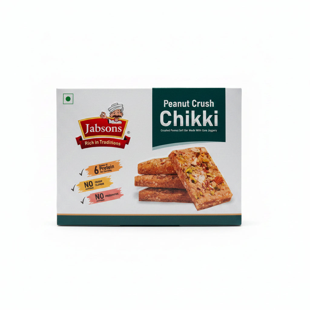 Jabsons Chikki Peanut Crush 200g