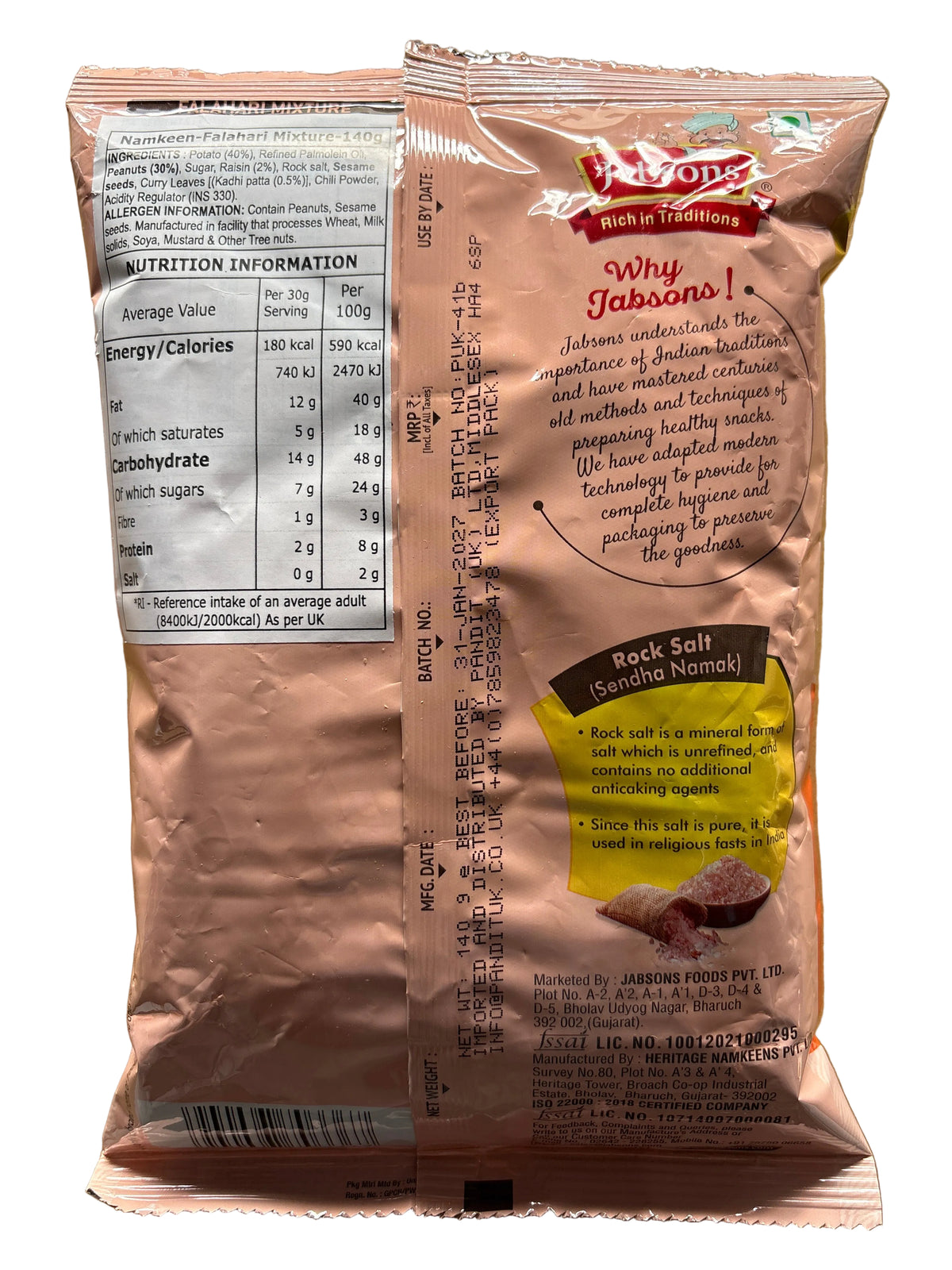 Jabsons Falahari Mixture 140g