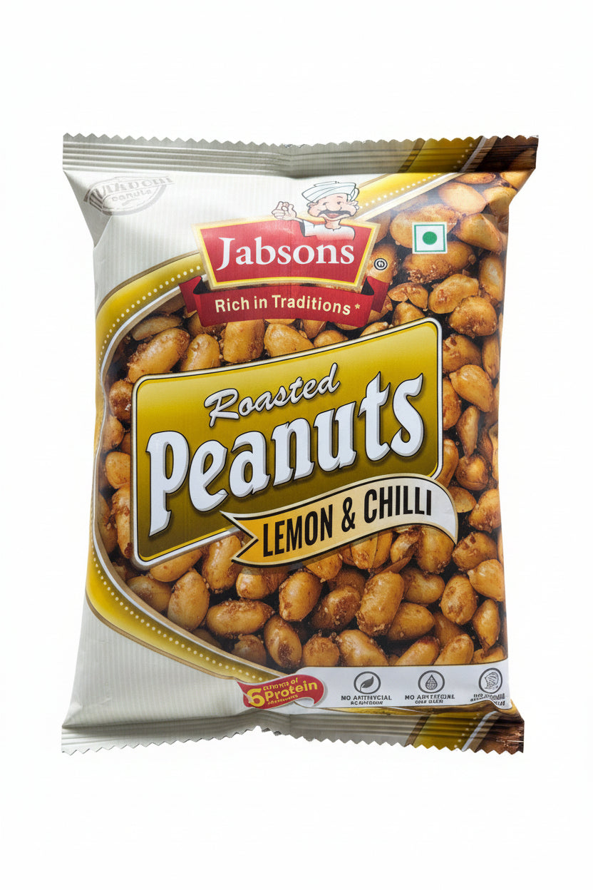 Jabsons Peanuts Roasted Lemon & Chilli 140g