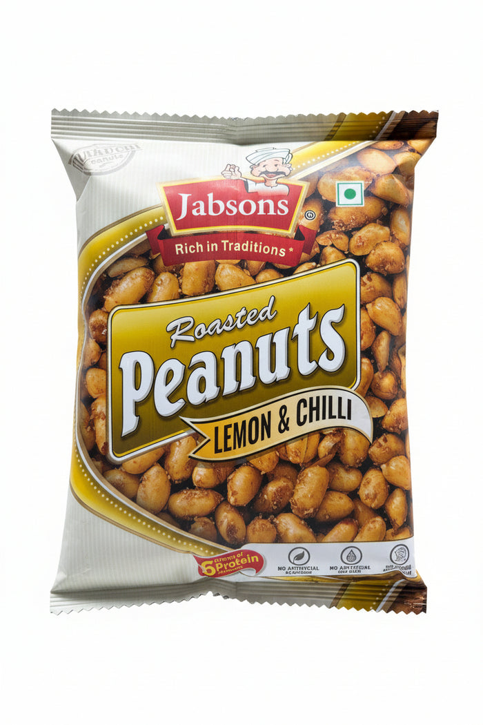 Jabsons Peanuts Roasted Lemon & Chilli 140g