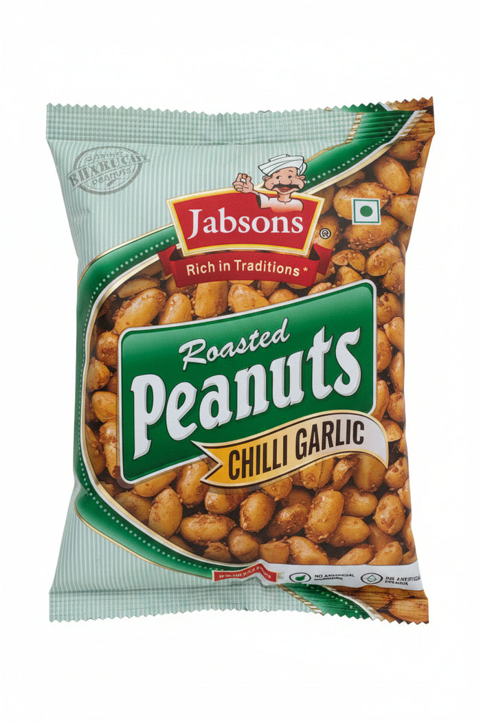 Jabsons Roasted Peanuts Chilli Garlic 140g