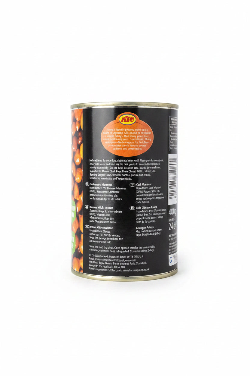 KTC Brown Chick Peas Kala Chana 400g Mix & Match 2 For £1
