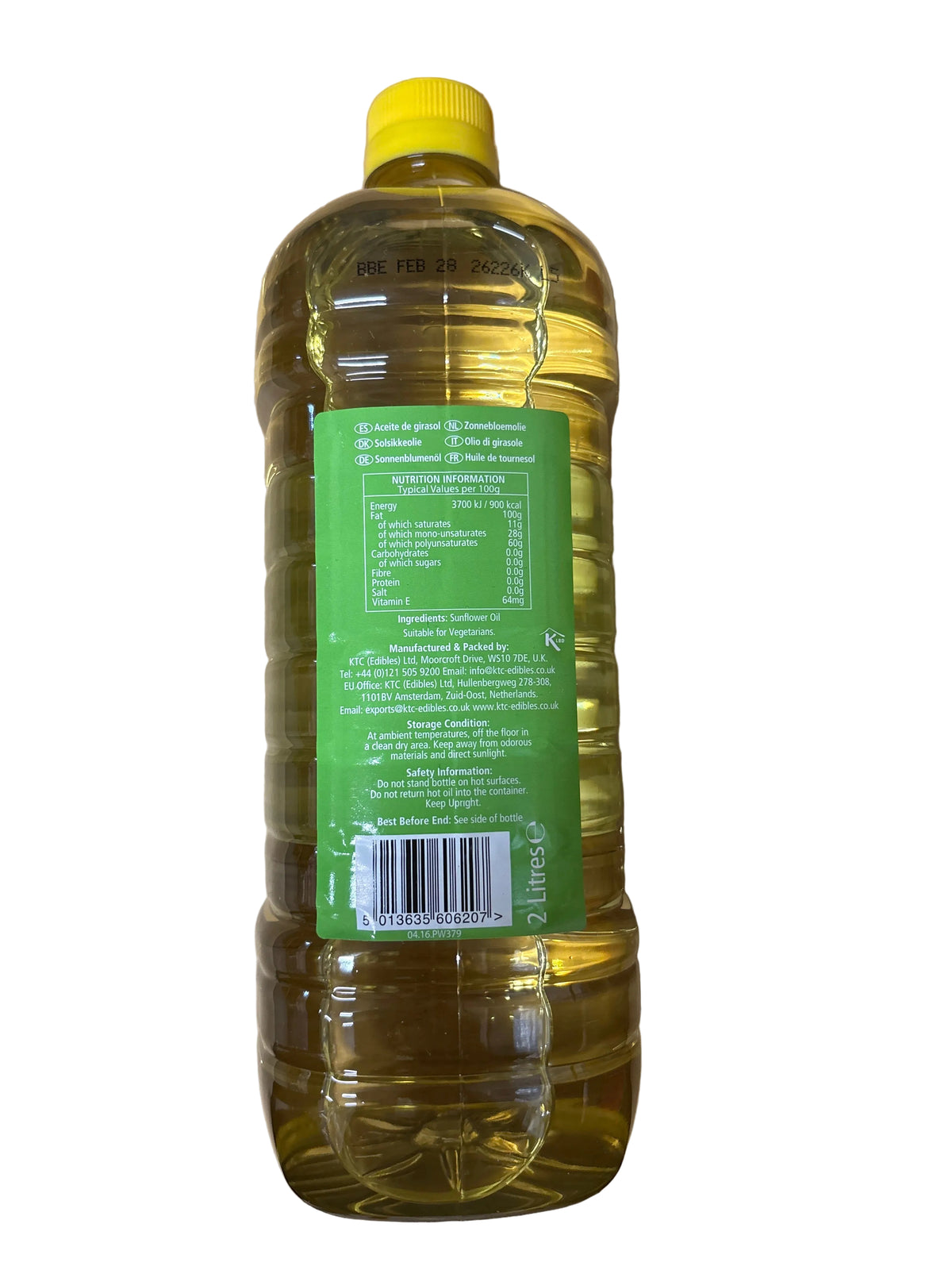 KTC Pure Sunflower Oil 2L