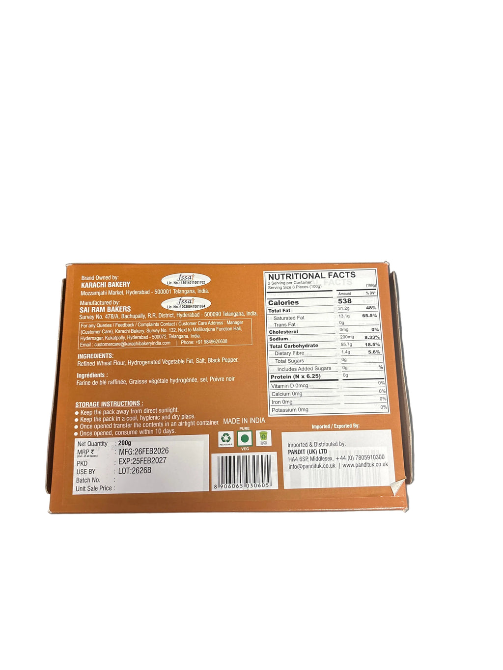 Karachis Khari Pepper 200g