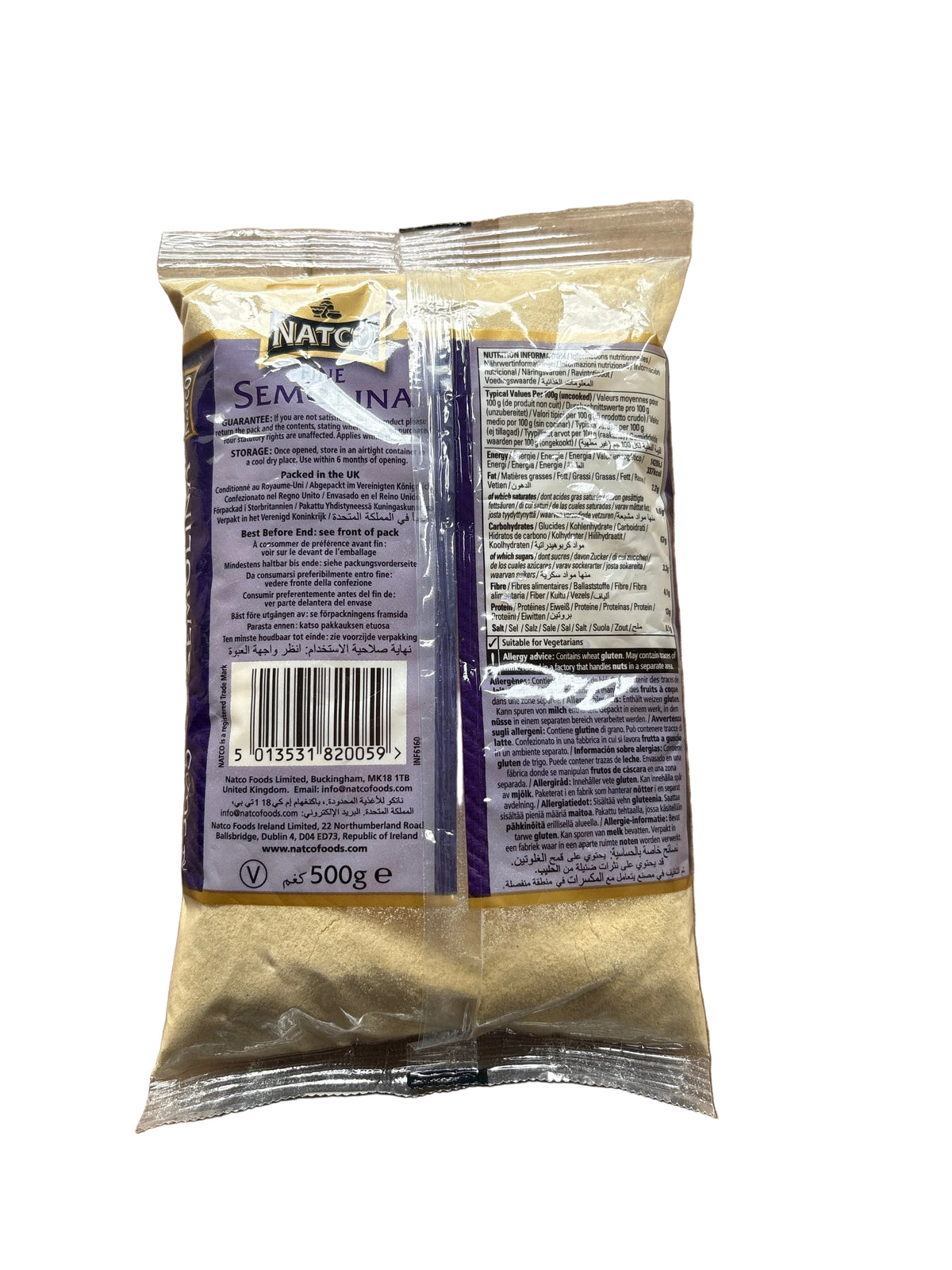 Natco Fine Semolina 500g