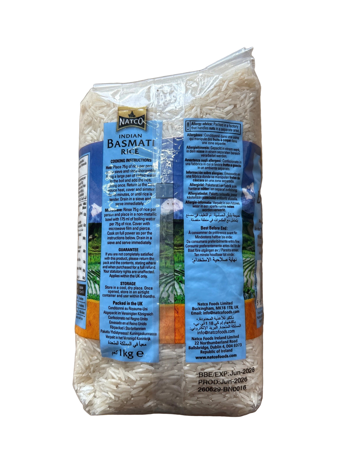 Natco Indian Basmati Rice 1kg