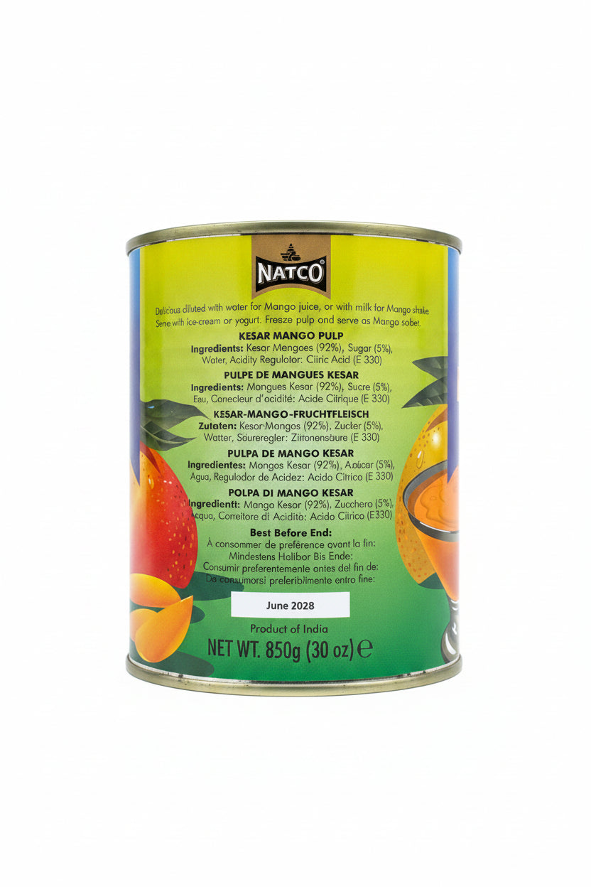 Natco Sweet Kesar Mango Pulp 850g