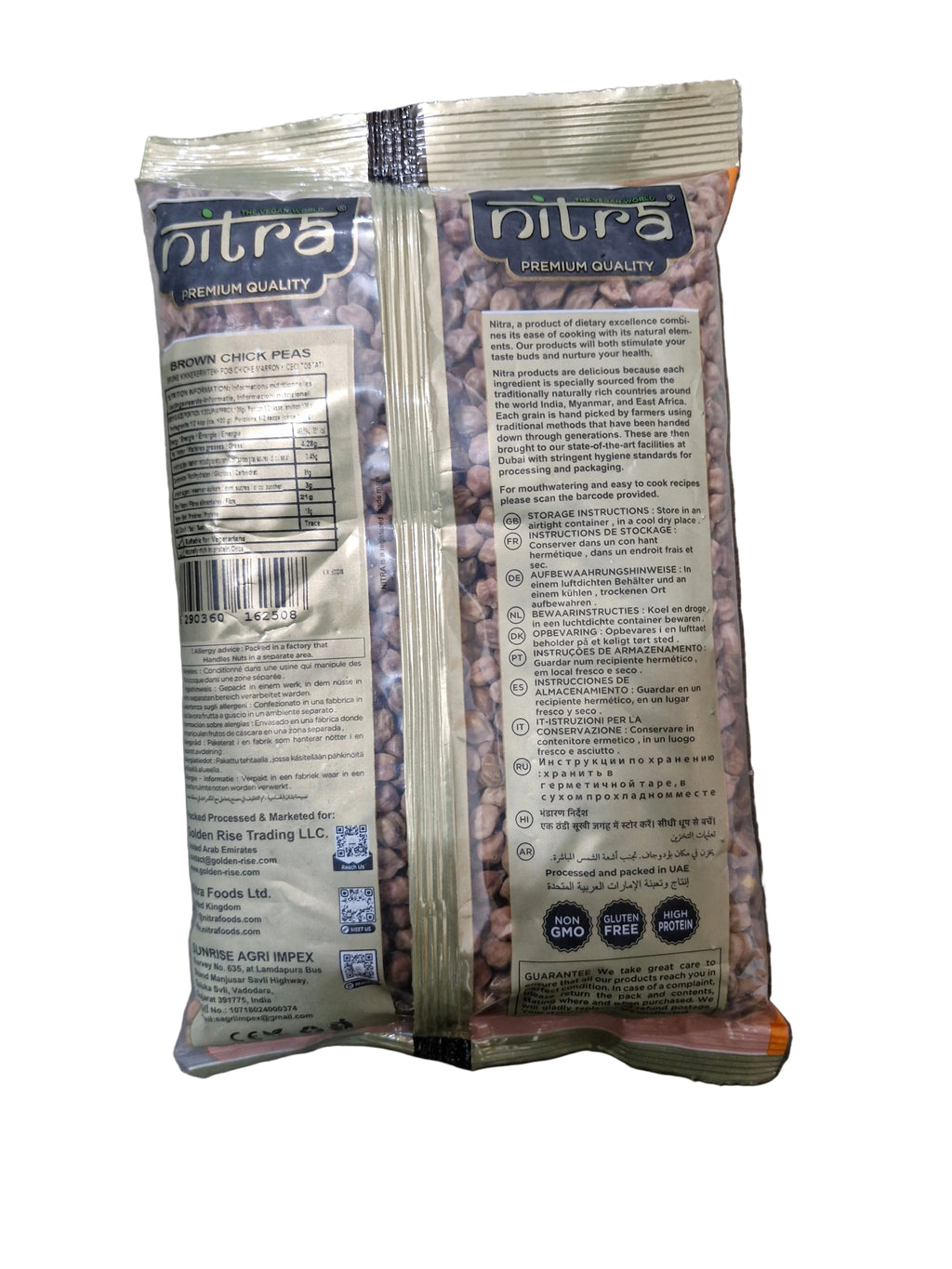 Nitra Brown Chick Peas 500g
