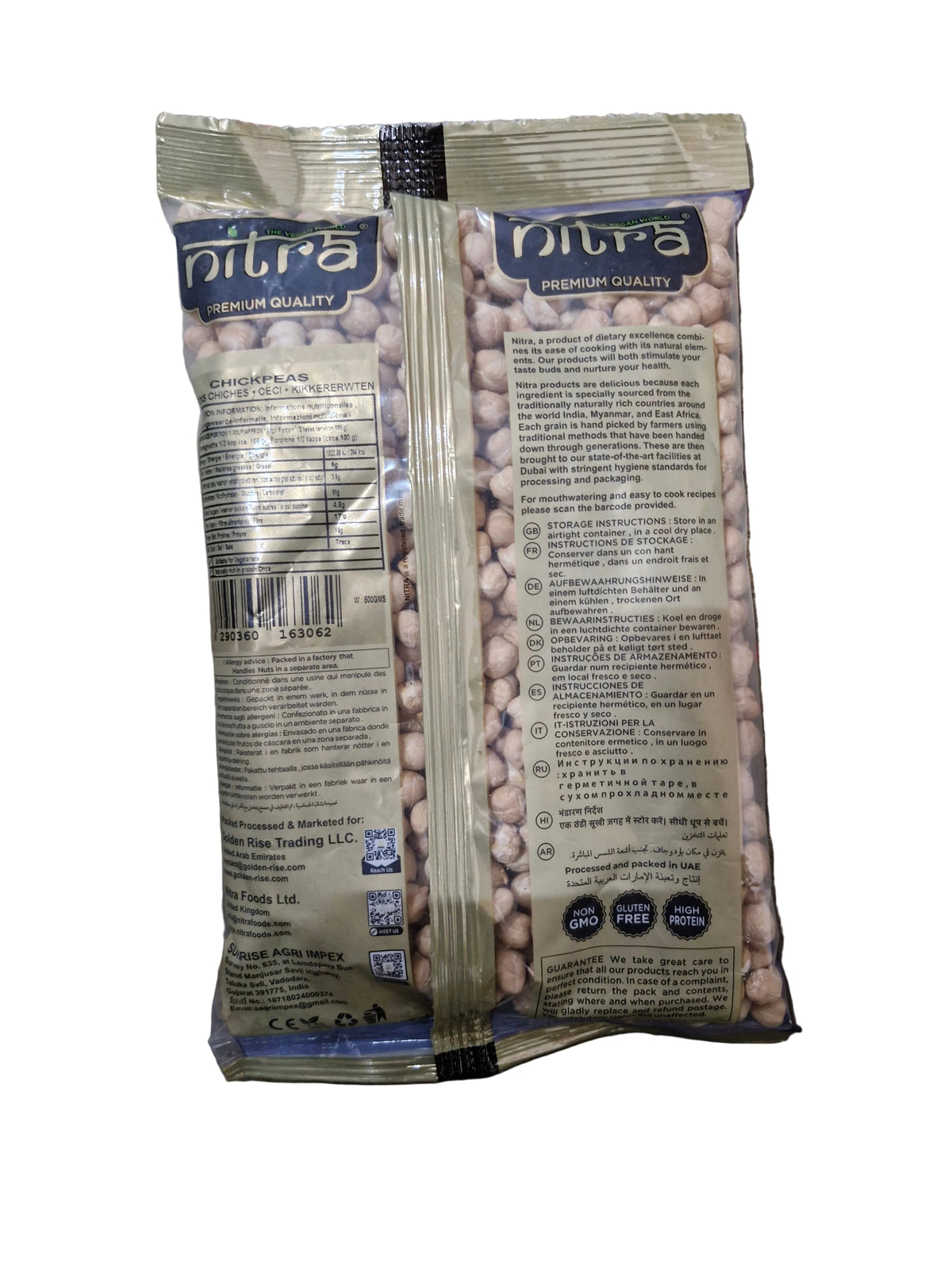 Nitra Chick Peas 500g