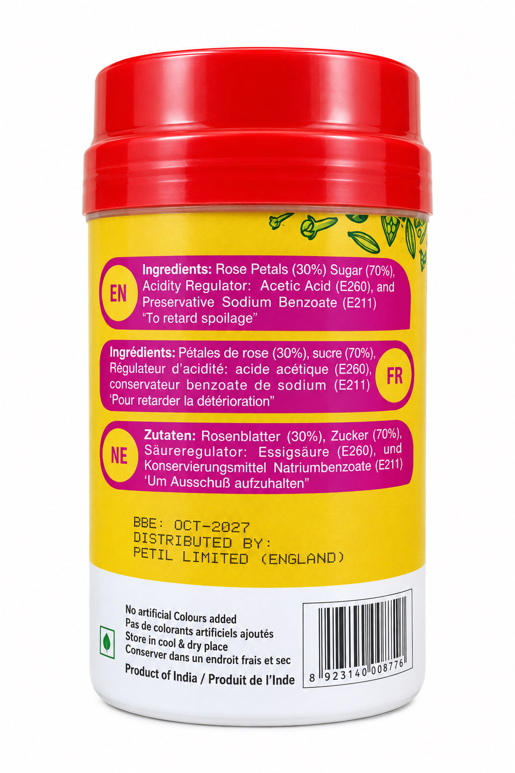 Pachranga Gulkand Rose Petal Spread 800g