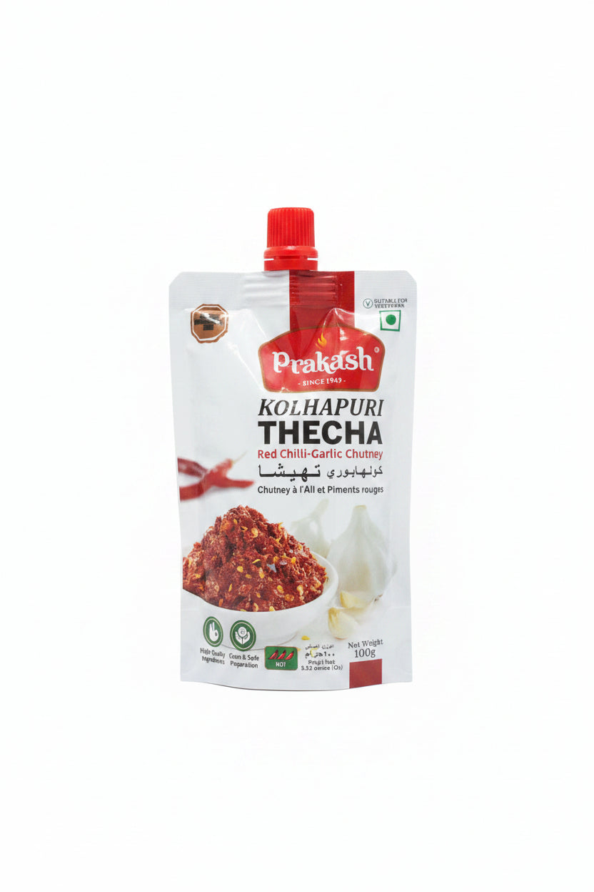Prakash Chutney Kolhapuri Thecha Red Chilli Garlic 100g