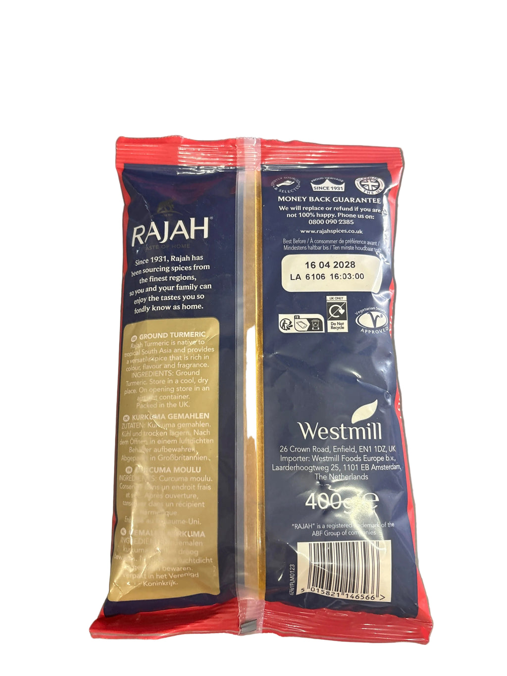 Rajah Haldi Ground Turmeric 400g
