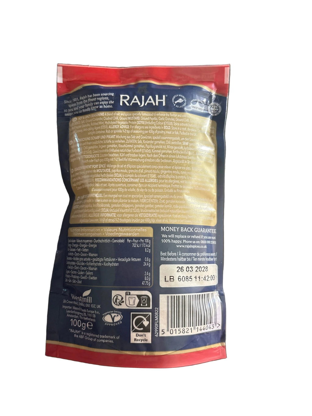 Rajah Hot & Spicy Seasoning 100g