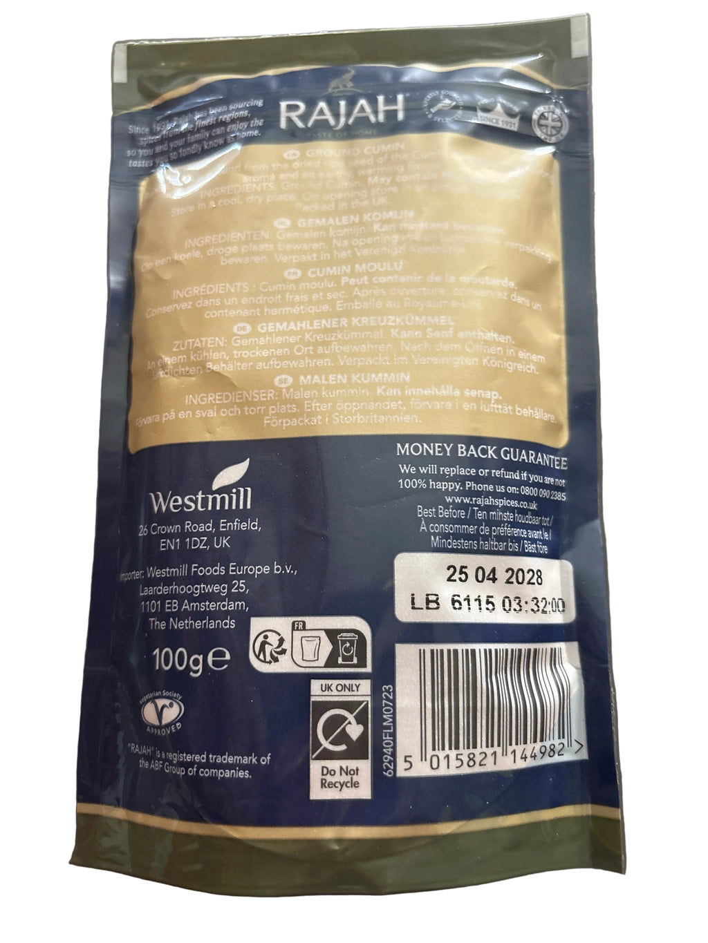 Rajah Jeera Ground Cumin 100g