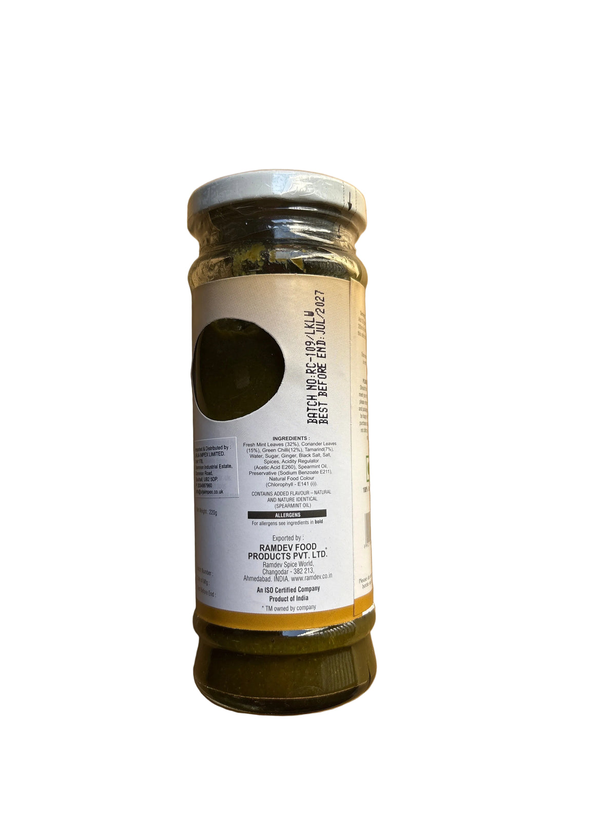 Ramdev Pani Puri Masala Paste 220g Mix & Match 2 For £5