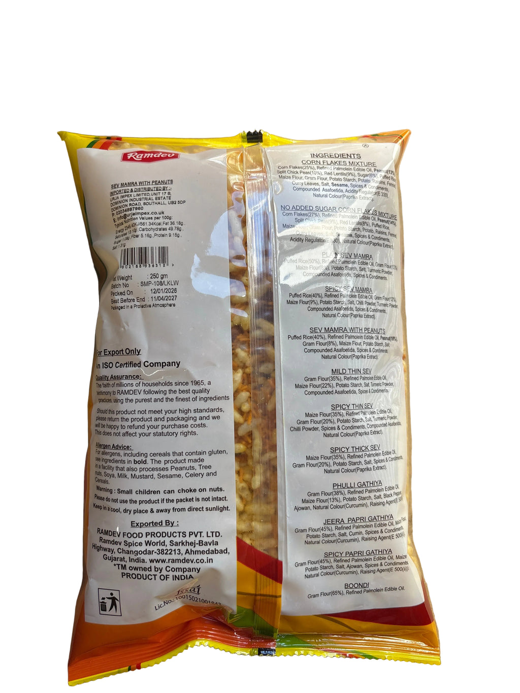 Ramdev Sev Mamra With Peanuts 250g