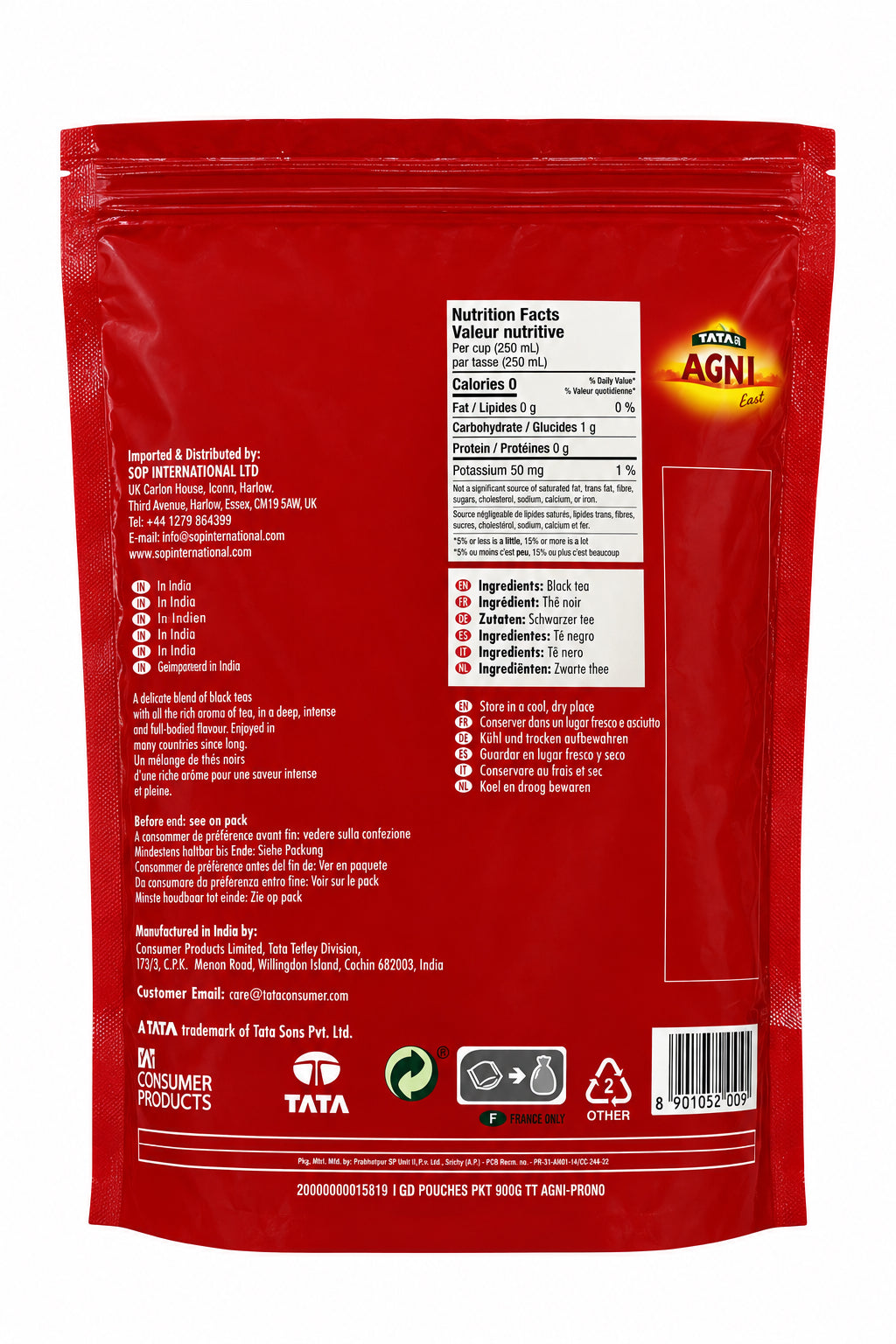 Tata Agni Black Loose Tea 900g