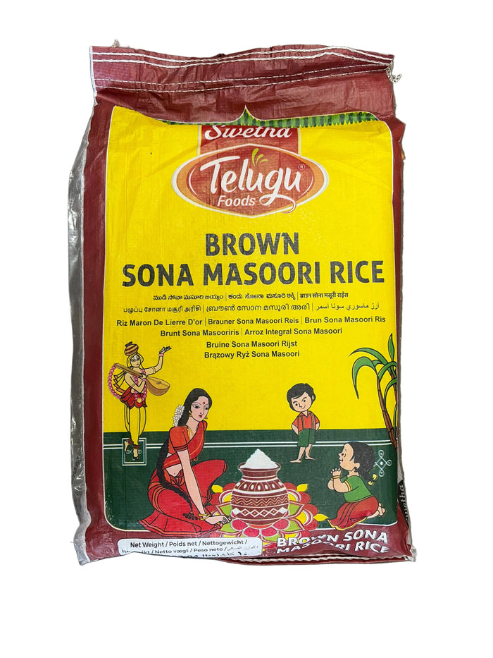 Telugu Brown Sona Masoori Rice 10kg